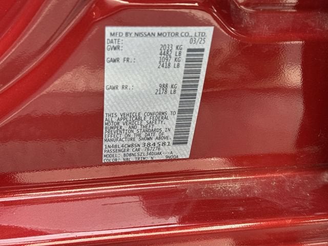 2025 Nissan Altima SR