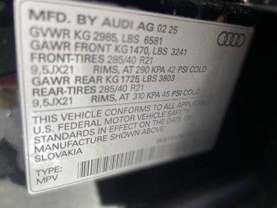 2025 Audi Q7 Prestige 55 TFSI quattro Tiptronic