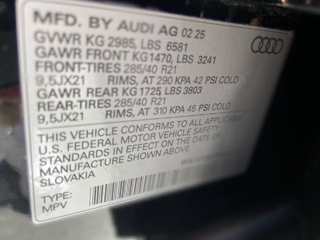 2025 Audi Q7 Prestige 55 TFSI quattro Tiptronic