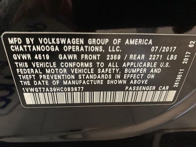 2017 Volkswagen Passat 1.8T SE w/Technology