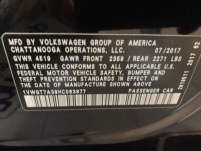 2017 Volkswagen Passat 1.8T SE w/Technology