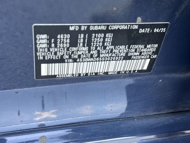 2025 Subaru Legacy Premium