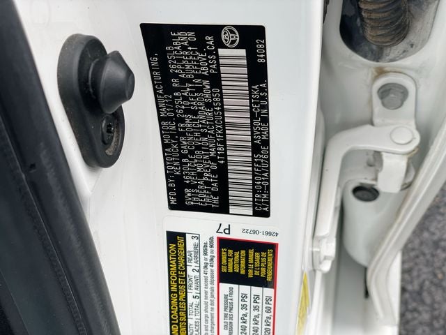 2012 Toyota Camry SE