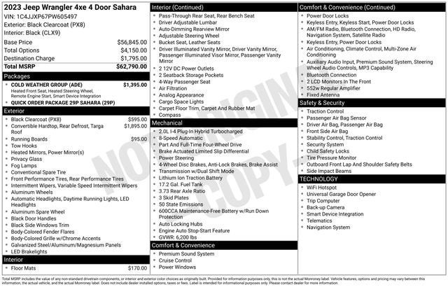 2023 Jeep Wrangler 4xe Sahara 4x4