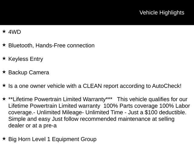 2023 RAM 1500 Big Horn Crew Cab 4x4 5'7" Box