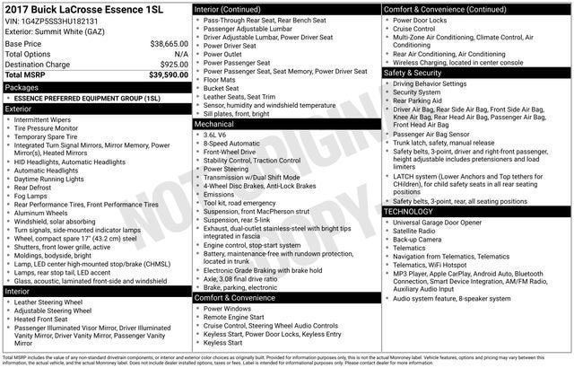2017 Buick LaCrosse Essence