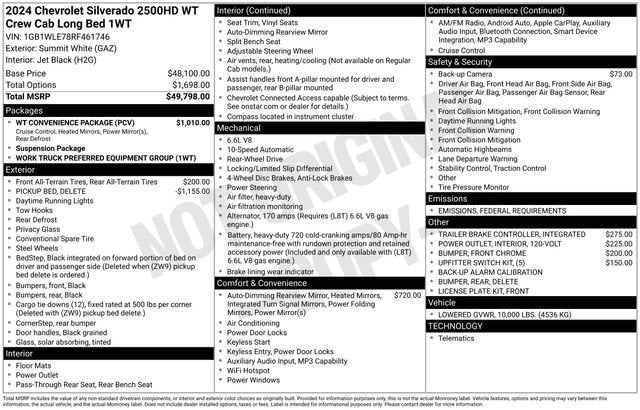 2024 Chevrolet Silverado 2500 HD WT
