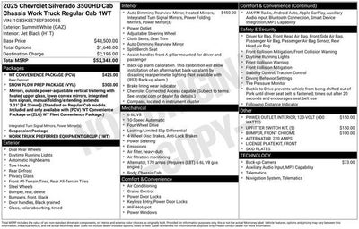 2025 Chevrolet Silverado 3500 HD Chassis Cab Work Truck