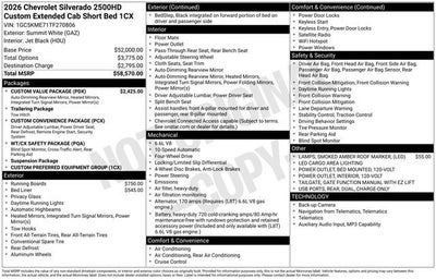 2026 Chevrolet Silverado 2500 HD Custom