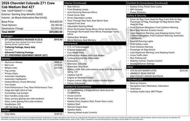 2026 Chevrolet Colorado Z71