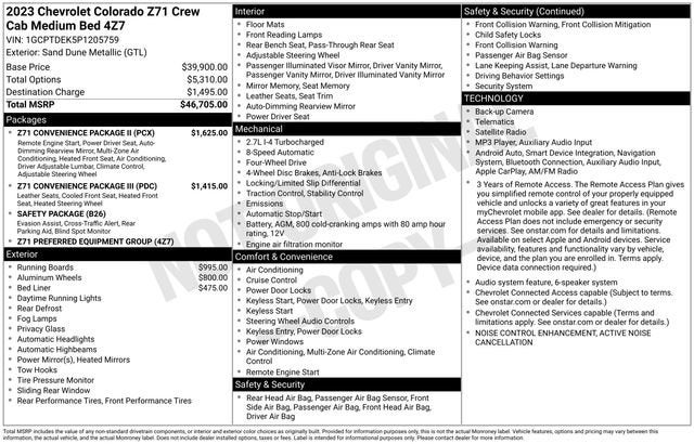 2023 Chevrolet Colorado 4WD Z71