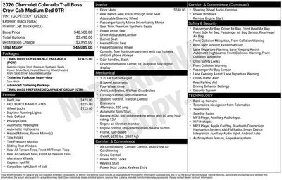 2026 Chevrolet Colorado Trail Boss