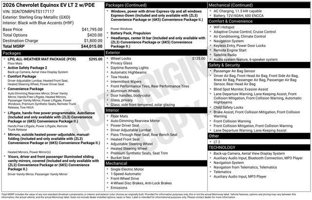 2026 Chevrolet Equinox EV LT