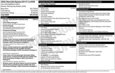 2026 Chevrolet Equinox EV LT
