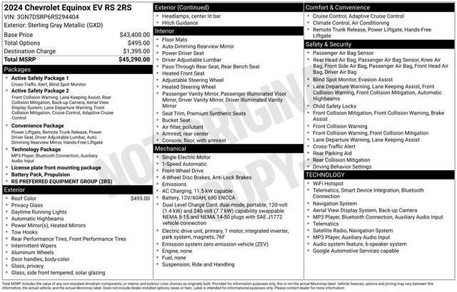 2024 Chevrolet Equinox EV 2RS