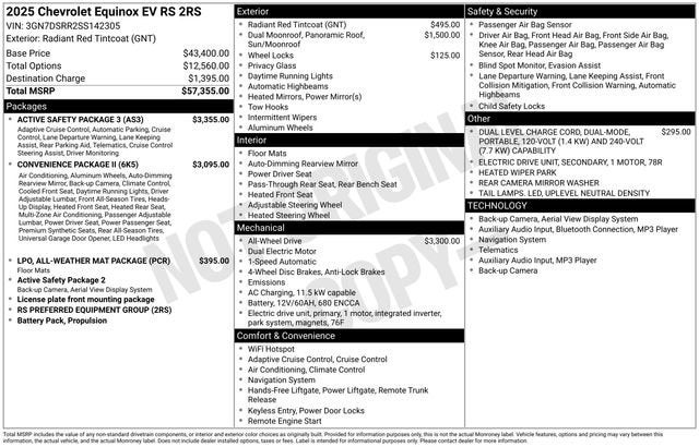 2025 Chevrolet Equinox EV RS
