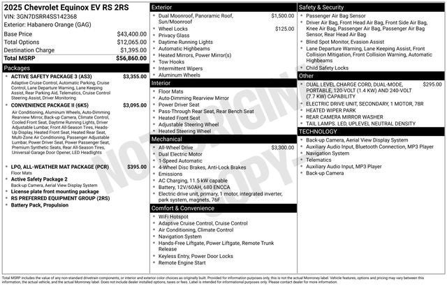 2025 Chevrolet Equinox EV RS