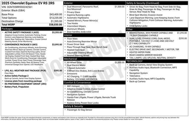 2025 Chevrolet Equinox EV RS