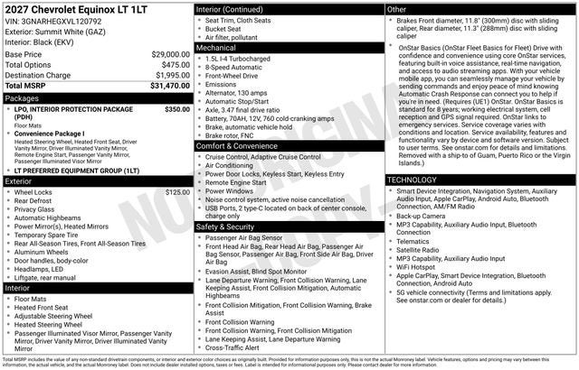 2027 Chevrolet Equinox LT