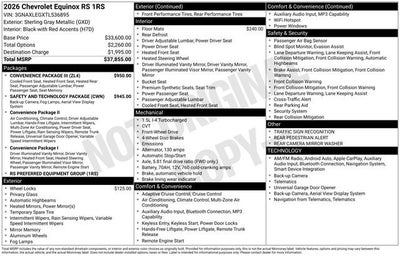 2026 Chevrolet Equinox RS