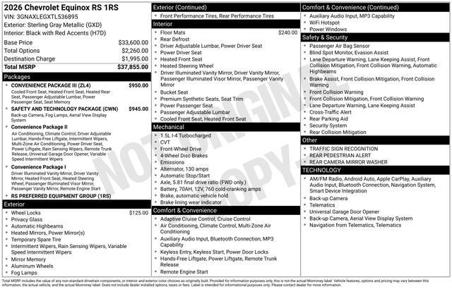 2026 Chevrolet Equinox RS