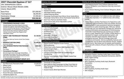 2027 Chevrolet Equinox LT