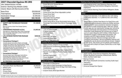 2027 Chevrolet Equinox RS