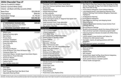 2026 Chevrolet Trax LT