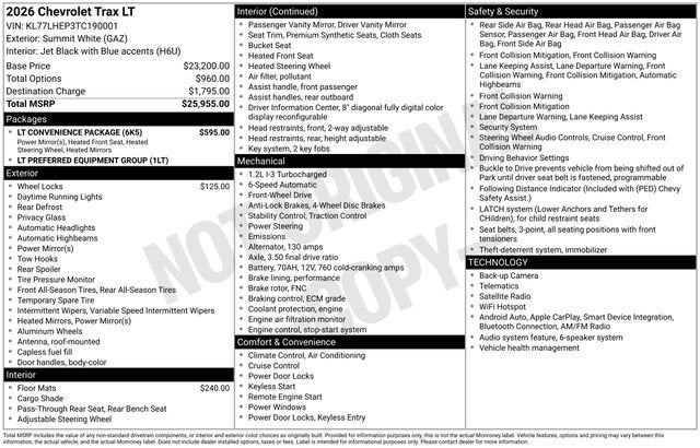 2026 Chevrolet Trax LT