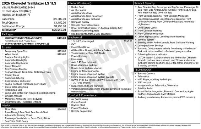 2026 Chevrolet Trailblazer LS