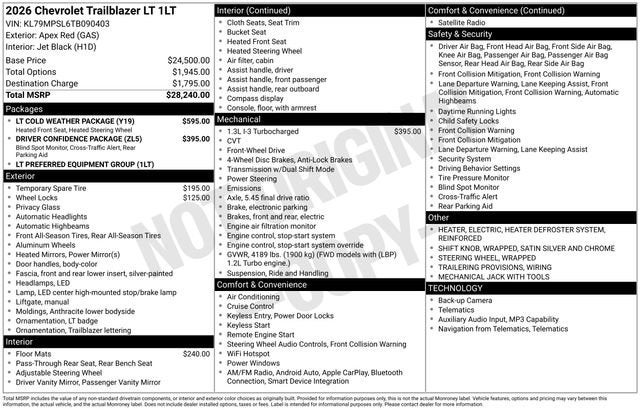 2026 Chevrolet Trailblazer LT