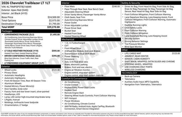 2026 Chevrolet Trailblazer LT