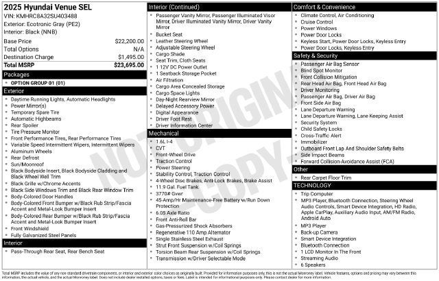 2025 Hyundai Venue SEL