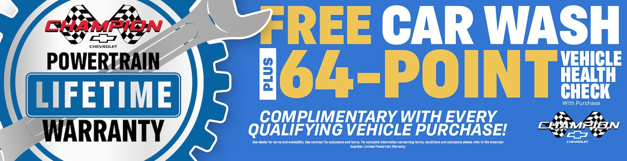 Powertrain Lifetime Warranty at Champion Chevrolet of Avon in AVON IN 